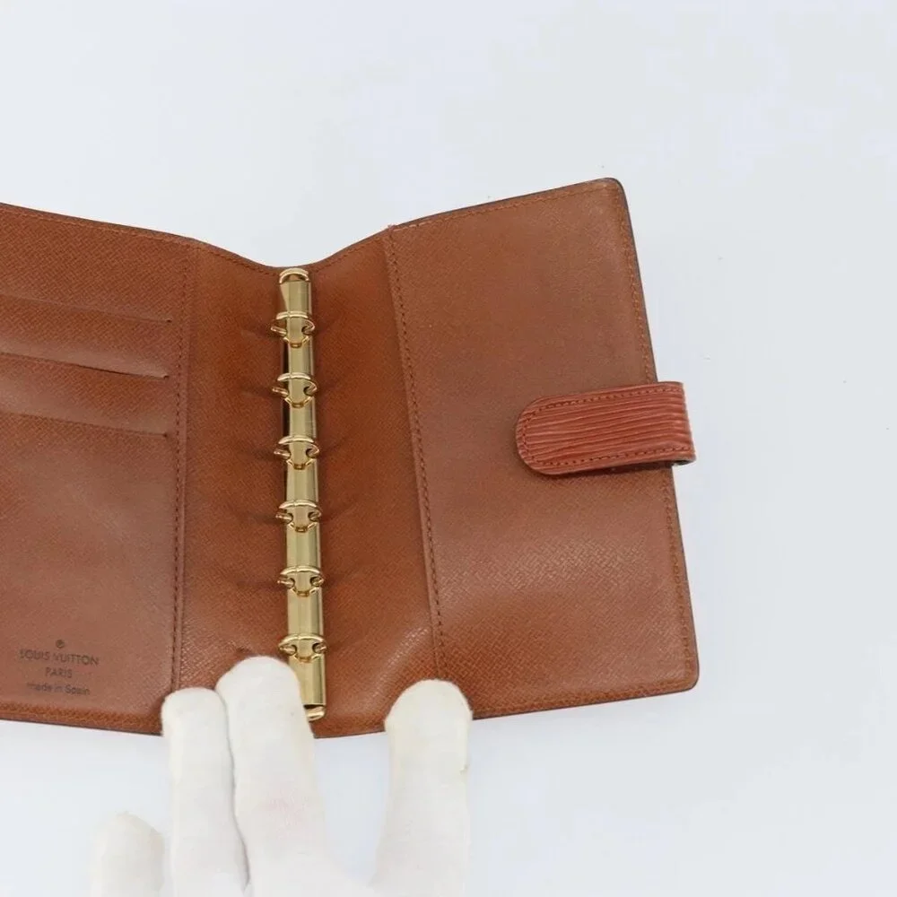 LOUIS VUITTON Epi Agenda PM Day Planner Cover Brown